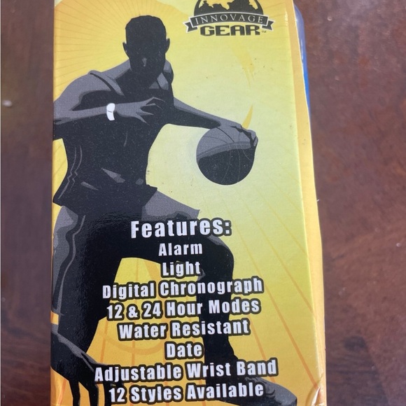 Innovage Gear LCD Sports Watch Silver And Blue - New in Box - Picture 8 of 9